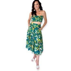 O.P.T. Market Floral Skirt Set sz Medium NWT